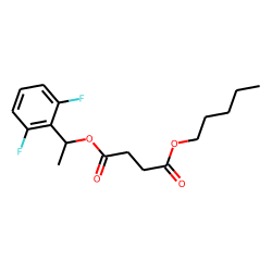 Succinic acid, 1-(2,6-difluorophenyl)ethyl pentyl ester