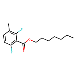 2,6-Difluoro-3-methylbenzoic acid, heptyl ester