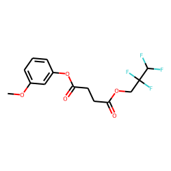 Succinic acid, 2,2,3,3-tetrafluoropropyl 3-methoxyphenyl ester