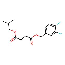 Succinic acid, 3,4-difluorobenzyl isobutyl ester