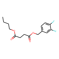 Succinic acid, butyl 3,4-difluorobenzyl ester