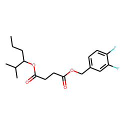 Succinic acid, 3,4-difluorobenzyl 2-methylhex-3-yl ester