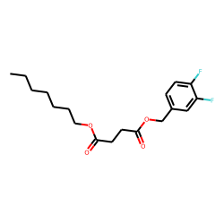 Succinic acid, 3,4-difluorobenzyl heptyl ester
