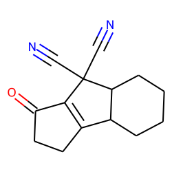 Tricyclo[7.3.0.0(3,8)]dodec-1(9)-en-12-one, 2,2-dicyano, cis-