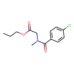 Sarcosine, N-(4-chlorobenzoyl)-, propyl ester