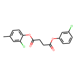 Succinic acid, 3-chlorophenyl 2-chloro-4-methylphenyl ester