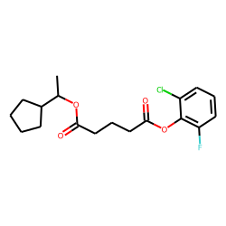 Glutaric acid, 1-cyclopentylethyl 2-chloro-6-fluorophenyl ester