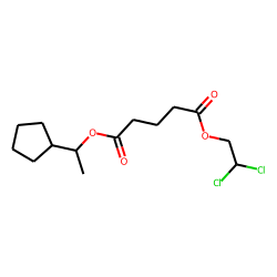 Glutaric acid, 1-cyclopentylethyl 2,2-dichloroethyl ester