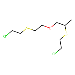 (2-Chloroethylthioethyl) (2-chloroethylthiopropyl) ether