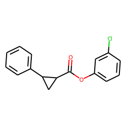 Cyclopropanecarboxylic acid, trans-2-phenyl-, 3-chlorophenyl ester
