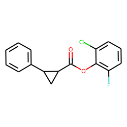 Cyclopropanecarboxylic acid, trans-2-phenyl-, 2-chloro-6-fluorophenyl ester