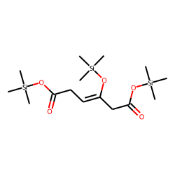3-Ketoadipic acid, TMS # 2
