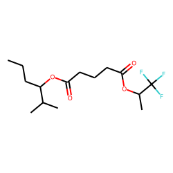 Glutaric acid, 1,1,1-trifluoroprop-2-yl 2-methylhex-3-yl ester