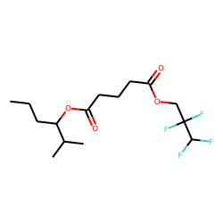 Glutaric acid, 2,2,3,3-tetrafluoropropyl 2-methylhex-3-yl ester