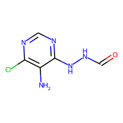 5-Pyrimidinamine, 4-chloro-6-formylhydrazino-