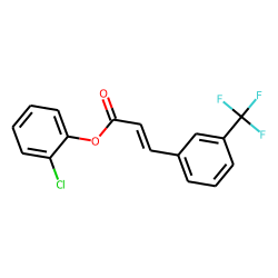 3-Trifluoromethylcinnamic acid, 2-chlorophenyl ester