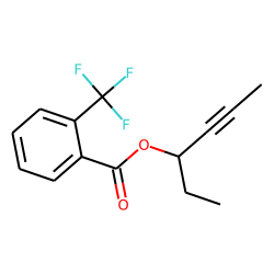 2-Trifluoromethylbenzoic acid, hex-4-yn-3-yl ester