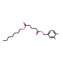 Glutaric acid, 3,4-difluorobenzyl heptyl ester