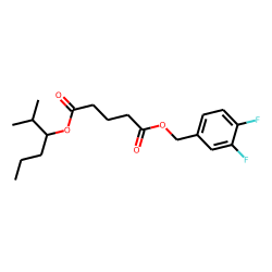 Glutaric acid, 3,4-difluorobenzyl 2-methylhex-3-yl ester