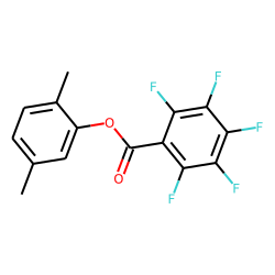 2,5-Dimethylphenol, pentafluorobenzoyl ester