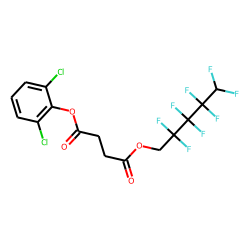 Succinic acid, 2,2,3,3,4,4,5,5-octafluoropentyl 2,6-dichlorophenyl ester
