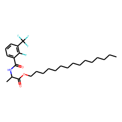 D-Alanine, N-(2-fluoro-3-trifluoromethylbenzoyl)-, pentadecyl ester