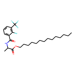 D-Alanine, N-(2-fluoro-3-trifluoromethylbenzoyl)-, tetradecyl ester