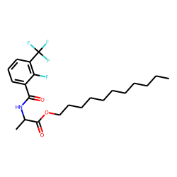 D-Alanine, N-(2-fluoro-3-trifluoromethylbenzoyl)-, undecyl ester
