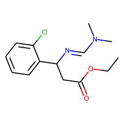 3-Amino-3-(2-chlorophenyl)propionic acid, N-dimethylaminomethylene-, ethyl ester