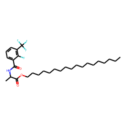 D-Alanine, N-(2-fluoro-3-trifluoromethylbenzoyl)-, octadecyl ester
