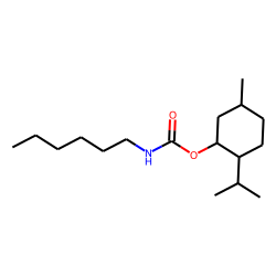 Carbonic acid, monoamide, N-hexyl-, menthyl ester