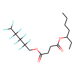 Succinic acid, 2,2,3,3,4,4,5,5-octafluoropentyl 3-heptyl ester