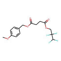 Succinic acid, 2,2,3,3-tetrafluoropropyl 4-methoxybenzyl ester