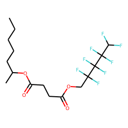 Succinic acid, 2,2,3,3,4,4,5,5-octafluoropentyl 2-heptyl ester