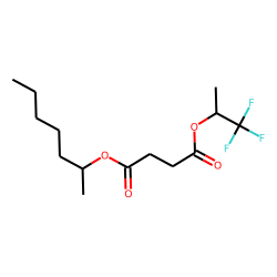 Succinic acid, 1,1,1-trifluoroprop-2-yl 2-heptyl ester