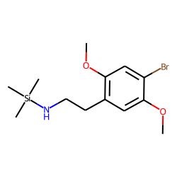 4-Bromo-2,5-dimethoxyphenethylamine, N-trimethylsilyl-