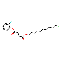 Succinic acid, 2-fluorophenyl 10-chlorodecyl ester