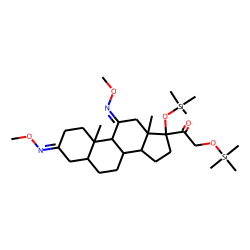 1,2,4,5-Tetrahydroprednisone, MO TMS
