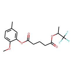 Glutaric acid, 1,1,1-trifluoroprop-2-yl 5-methyl-2-methoxybenzyl ester