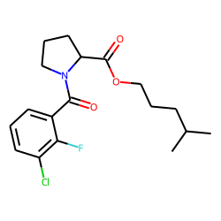 L-Proline, N-(3-chloro-2-fluorobenzoyl)-, isohexyl ester