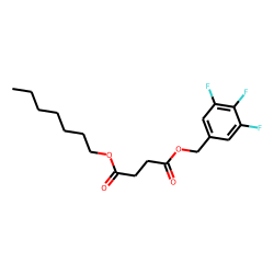 Succinic acid, heptyl 3,4,5-trifluorobenzyl ester