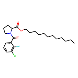 L-Proline, N-(3-chloro-2-fluorobenzoyl)-, dodecyl ester