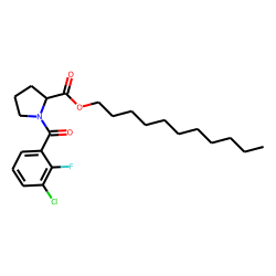 L-Proline, N-(3-chloro-2-fluorobenzoyl)-, undecyl ester