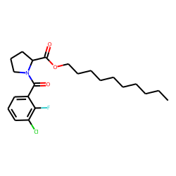 L-Proline, N-(3-chloro-2-fluorobenzoyl)-, decyl ester