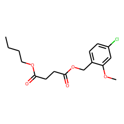 Succinic acid, butyl 2-methoxy-4-chlorobenzyl ester
