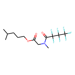 Sarcosine, n-heptafluorobutyryl-, isohexyl ester