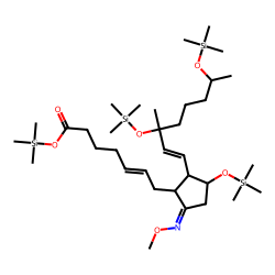 11«alpha»,15«alpha»-dihydroxy-9-ketoprosta-5,13-dienoic acid, 19-hydroxy, MO-TMS # 1