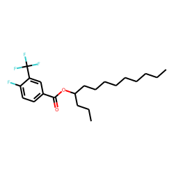 4-Fluoro-3-trifluoromethylbenzoic acid, 4-tridecyl ester