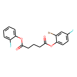 Glutaric acid, 2-fluorophenyl 2-bromo-4-fluorophenyl ester
