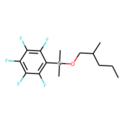 2-Methylpentanol, dimethylpentafluorophenylsilyl ether